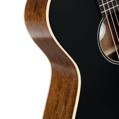 Cort CORE-MC Ovangkol Acoustic-Electric Guitar w/Gig-bag. Black Top Semi Gloss DIRECT SHIP image 3