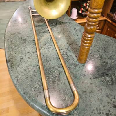Vintage Slider Trombone Orpheus Kyiv Ukraine USSR Pink brass 1982 #54 image 7