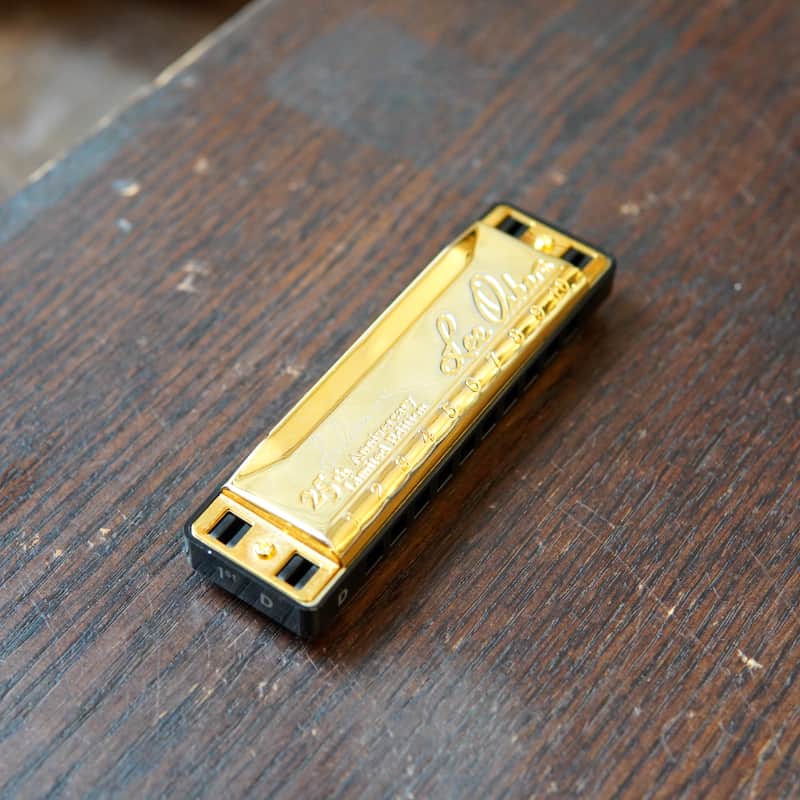 Lee Oskar Japan 25th Anniversary D Major Diatonic Gold Harmonica 2008