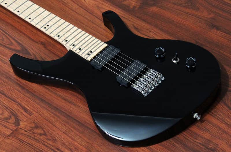 Halo Custom Guitars Octavia 6 String Wide Neck Bare Knuckle Black Hawks Hipshot Fixed Bridge image 1