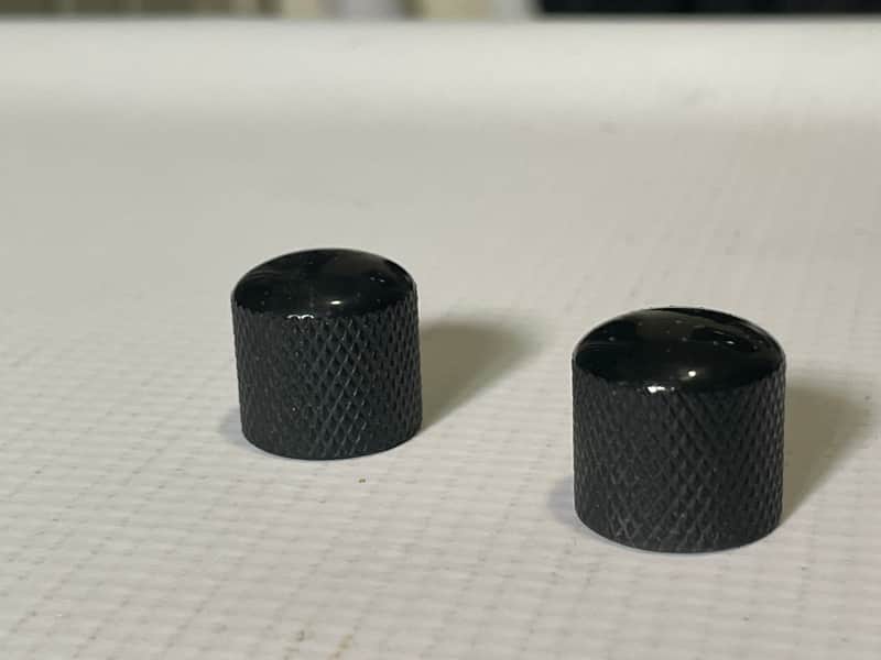 2000's Korean Ibanez S520EX S Series Guitar Black Dome Plastic Metal Knob Set Push On image 1