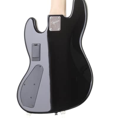 Squier Deluxe Jazz Bass Active V Black Modified, Manufactured in 2018 [ICS18133644] (08/19) image 4