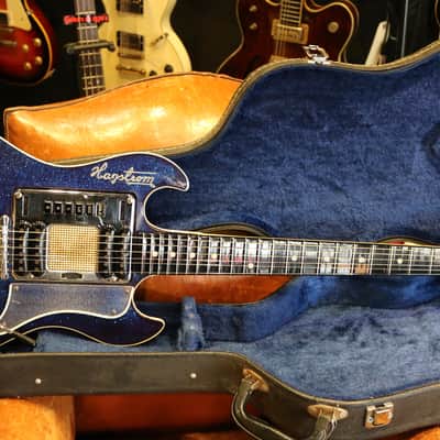 Hagstrom Deluxe A Batman 1960's Sparkle Blue image 12