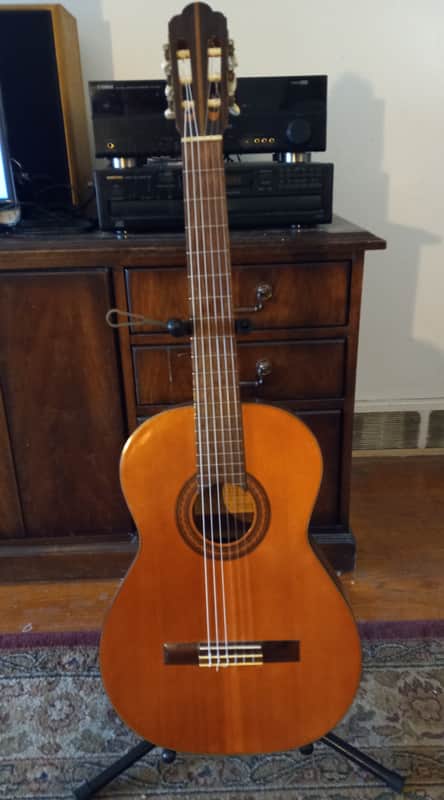Vintage 1970s Kiso Suzuki No. 50 Classical Guitar Made in Japan