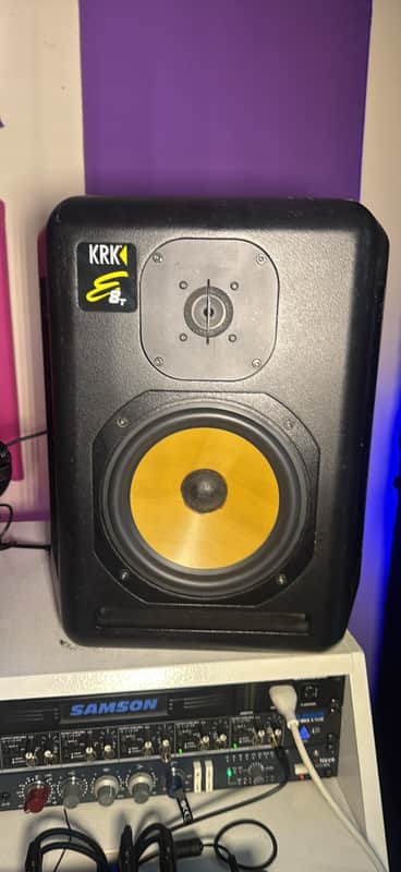 KRK Expose E8 2-Way 8" Active Studio Monitors (2 available, $250 each) 1990s - Black image 1