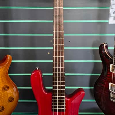 Warwick Rockbass Streamer Standard Trans Red 2002 Electric Bass image 8