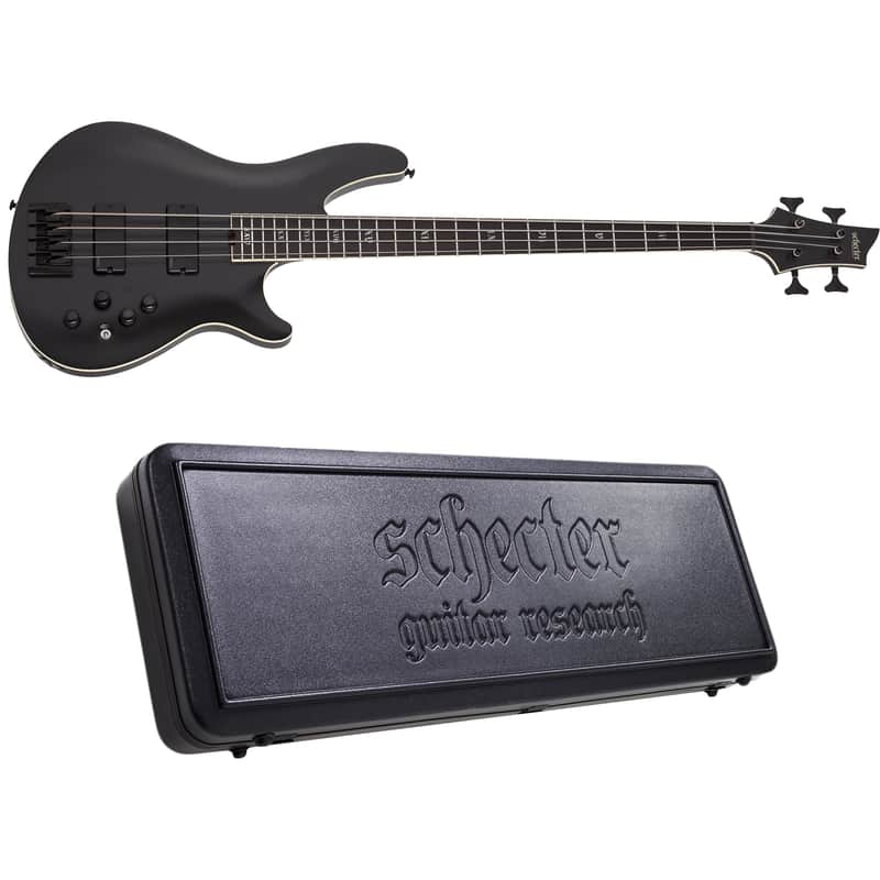 Schecter SLS Evil Twin-4 Satin Black SBK Electric Bass + Hardshell Case Evil Twin 4 - BRAND NEW image 1