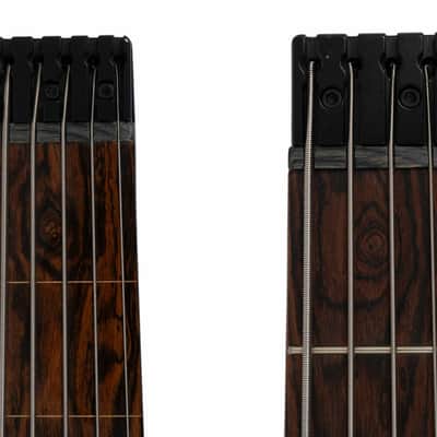 Muckelroy Custom Doubleneck Headless Bass 6-string Fretless 4-string Fretted 2016 Black *Video* image 16