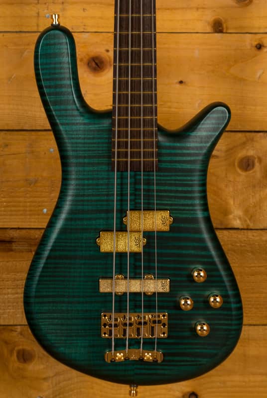 Warwick Custom Shop Streamer LX Petrol Green Transparent Satin - Wenge image 1