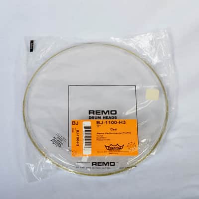 Remo 3- 11" Banjo heads 2- clear, 1-Frosted bottom image 3