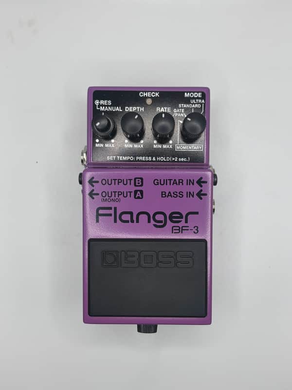 Boss BF-3 Flanger (Dark Gray Label) 2002 - Present - Purple image 1