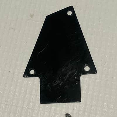 1990's Japan Ibanez S Series Guitar Black Factory Truss Rod Cover 1 Ply image 2