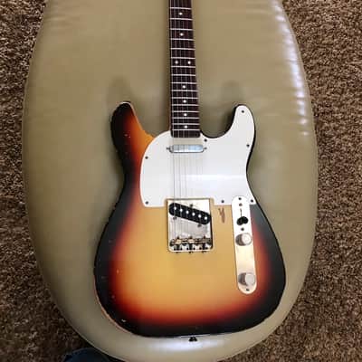 Custom RS Guitarworks Body Double Cut  Telecaster 2018 3 tone Sunburst image 16