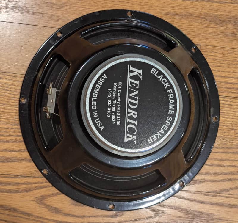 Kendrick Black Frame 12" 8 ohm Guitar Speaker - Perfect image 1