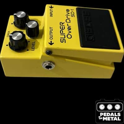 Boss SD-1 Super OverDrive (Silver Label) 1997 - Present - Yellow - X18546 image 4