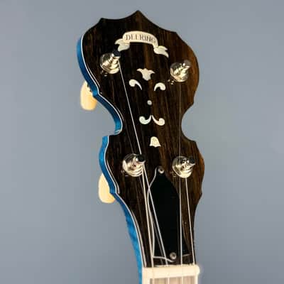 Custom Deering Maple Blossom Caribbean Blue Fade 5-String Banjo image 10