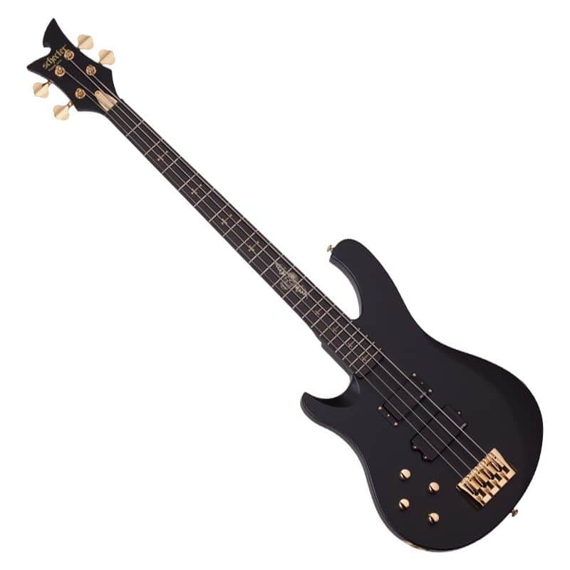 Schecter Johnny Christ Bass LH bass in Satin Black image 1
