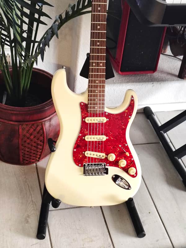 Fender Squire Stratocaster upgraded Pickups and Hardware image 1
