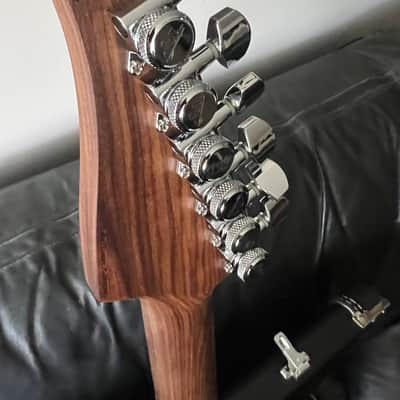 Suhr Standard Waterfall Burl Aqua Blue image 15