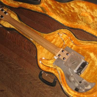 Univox Lucy UHS-1 Lucite Guitar Vintage MIJ Matsumoku, Ampeg Dan Armstrong Copy, Worldwide Shipping image 7