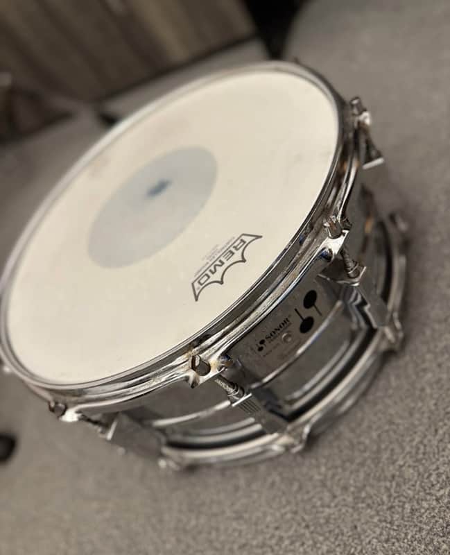 Sonor D-506 Phonic 14x6.5" 10-Lug Ferro-Manganese Steel Snare Drum 1980 - 1994 - Chrome-Plated image 1