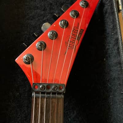 Schecter Genesis 80’s Vintage Super Strat electric guitar Set Neck HSS with case - Red image 4