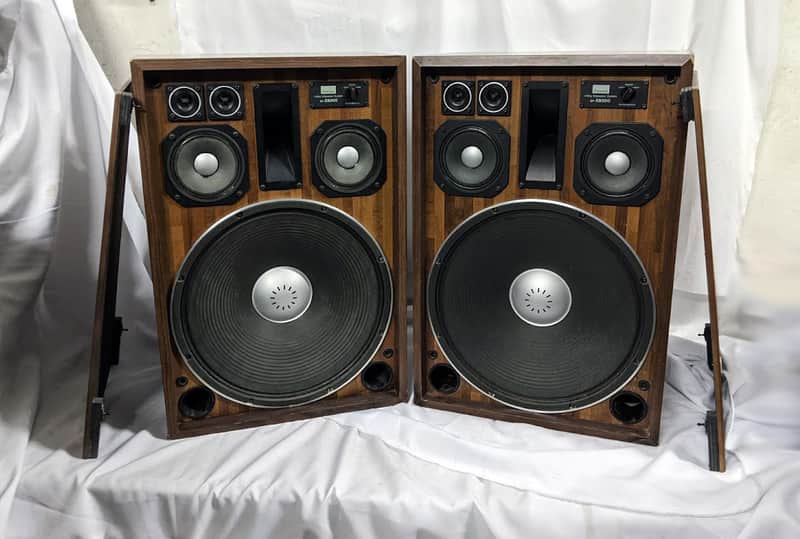 Vintage Pair of Sansui SP-X8000 4 Way 6 Speaker System - 70s Japan