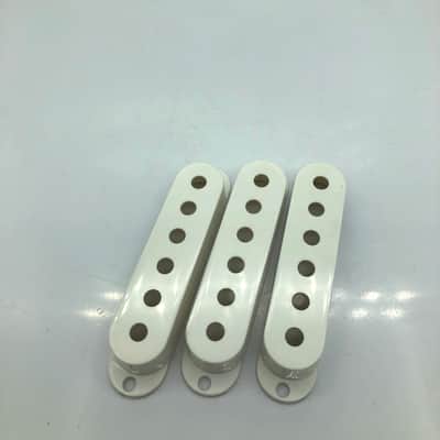 Stratocaster Style Pickup Cover Set White image 1