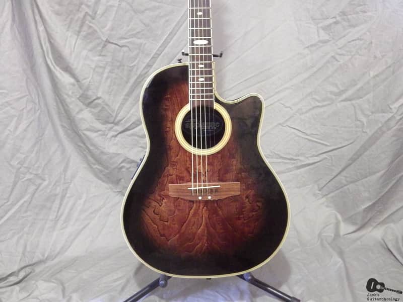 Applause by Ovation AE-38 Acoustic Guitar (1990s, Trans Black