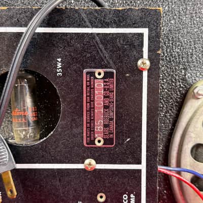 Silvertone 1448 With Case Amp 1962 - 1967 - Black image 4