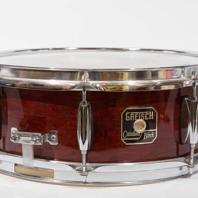 Gretsch Catalina Birch 14"x5.5" Snare Drum Gloss / Dark Red image 1