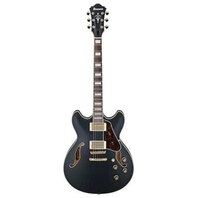 Used Ibanez AS73GBKF AS Artcore Electric Guitar - Black Flat image 2