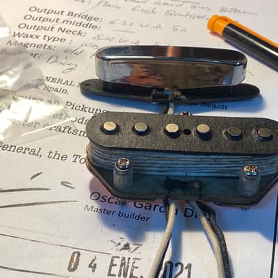 General Vintage Tone Telecaster pickups set hand made pre cbs Premium Master set 2020 Grey botton image 1