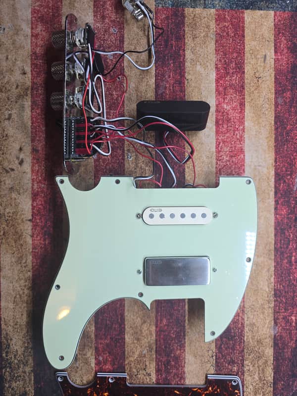 EMG Brent Mason style loaded pickgaurd / hardware 2025 - mint green / chrome image 1