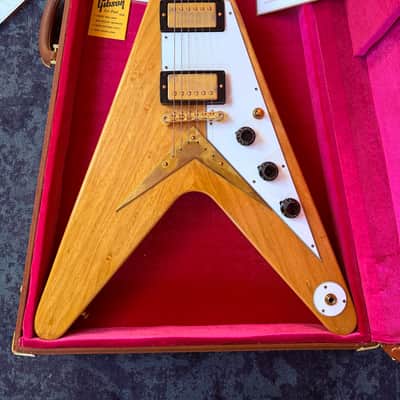 Gibson Flying V Korina '58 Reissue 2024 - Birdseye image 1