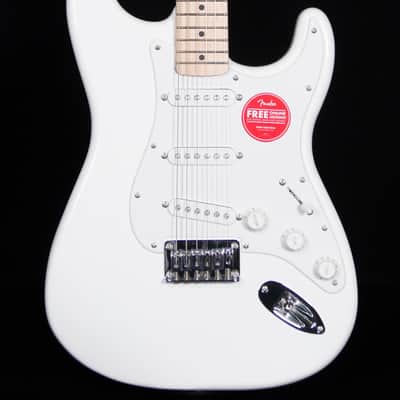 Squier Sonic Stratocaster HT, Maple FB, Arctic White image 1