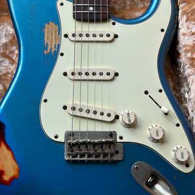 Haar S Model Relic Old Headstock Voodoo Pick-Ups Handmade Guitar with Haar Case image 10