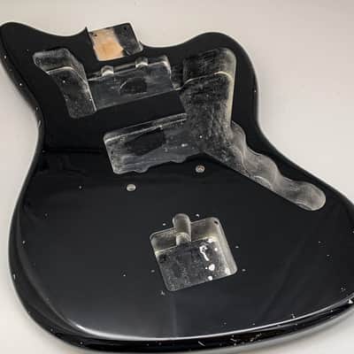 4lbs 7oz BloomDoom Nitro Lacquer Aged Relic Black Jazz-Style Vintage Custom Guitar Body image 2