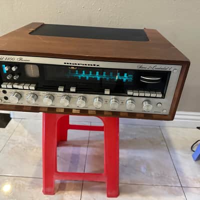 Marantz Model 4400 50-Watt Quadraphonic Solid-State Receiver 1974 - 1978 - Silver with Wood Case image 10