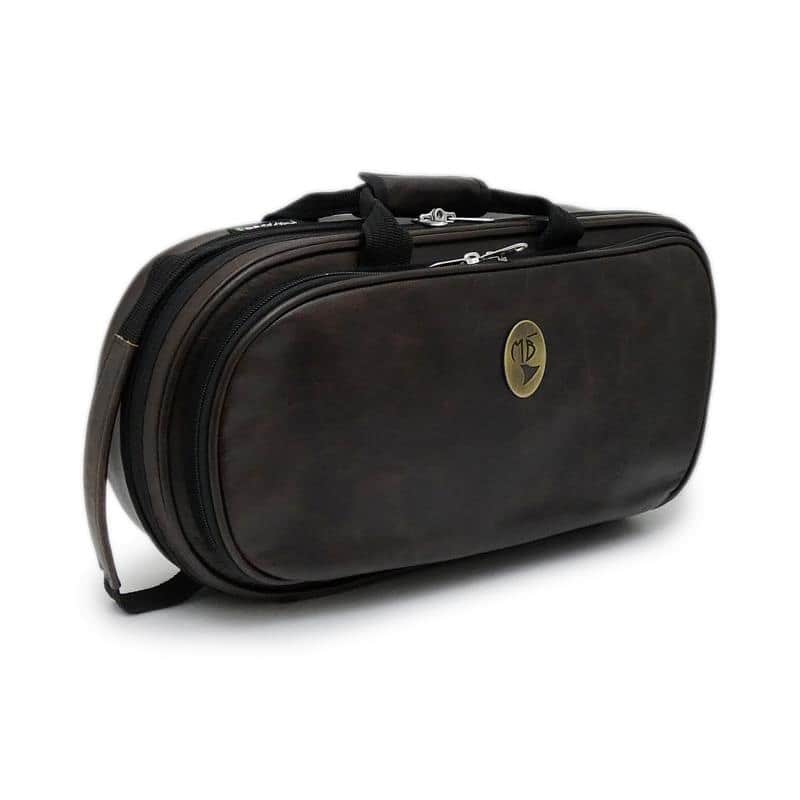 MB Marcus Bonna / MBCR (Aged Coffee Leather) Single Short Cornet Case image 1