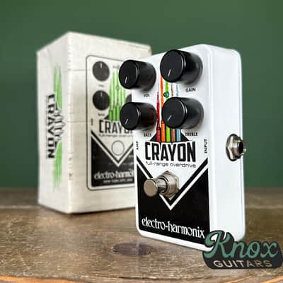 Electro-Harmonix Crayon 69 Full-Range Overdrive 2015 - Present - White with Vertical Crayons image 1