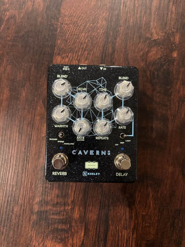Keeley Caverns Reverb / Delay V2 Custom Black Bobbin image 1