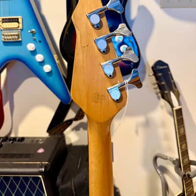 Bentley P-Style Electric Bass Guitar Early 90’s Korean MIK - Sunburst black guard image 6