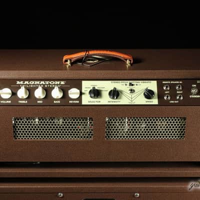Magnatone Twilighter Stereo 22+22W Reverb/Vibrato Tube Amp Head w/ FTSW & Cover image 7