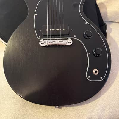 Gibson Les Paul Junior Tribute DC with Front-Mounted Input Jack 2019 - Worn Ebony Upgrades* including Fishman noiseless P90 image 9