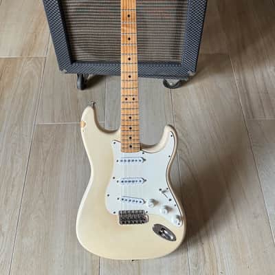 Fender Stratocaster 1975/1982 - a cool Olympic White Strat w/that Robin Trower feel & tone. image 2