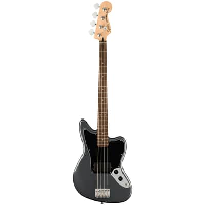 Squier Affinity Jaguar Bass - Laurel Fingerboard, Charcoal Frost Metallic image 3