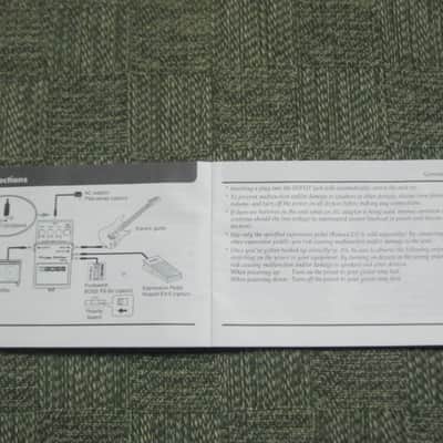 used (less than lite average wear) genuine Boss Owner's Manual for PH-3 Phase Shifter (NO: pedal / other items) 2000s (copyright year 2002) white matte paper / black print & graphic [5 inches across (unopened), 3 & 1/2 inches high] 32 pages cover to cover image 14
