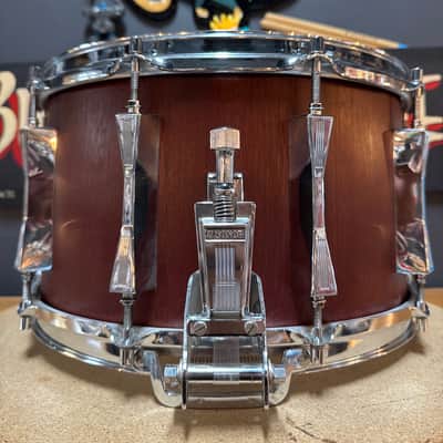 Sonor D-518x MR Phonic Plus 14x8" 10-Lug Beech Snare Drum 1984 - 1989 - Red Mahogany image 6