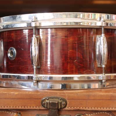 1970's Gretsch '4157' Snare Drum 5.5”x14" in Walnut image 5